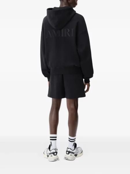 Pantaloni scurți Amiri cu broderie negru