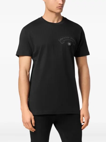 Tricou Philipp Plein cu imagine negru