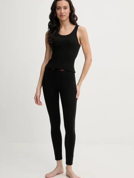 HUGO legginsy HUGO ID_LEGGINGS czarne