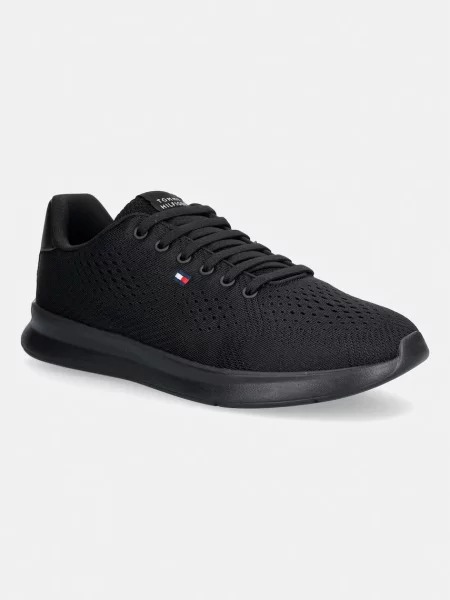 Tommy Hilfiger LIGHTWEIGHT RUNNER KNIT sneakers pentru bărbați negru