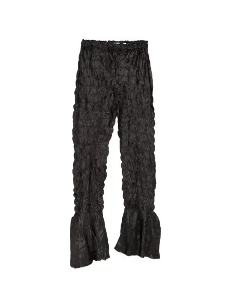 Pantaloni Gongdid Design cu volane negru
