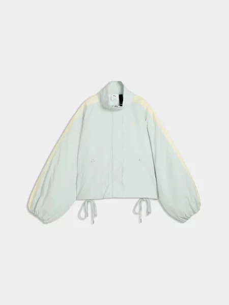 Демісезонна куртка PUMA T7 Kimono Jacket W комбінований верх зелений