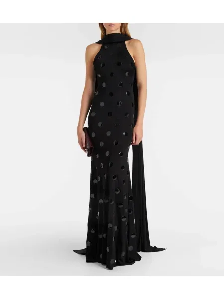 Rochie David Koma din jerseu negru