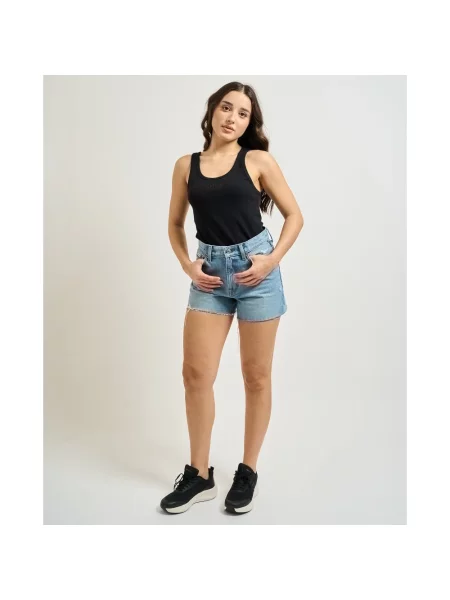 Calvin Klein Jeans szorty jeansowe niebieskie