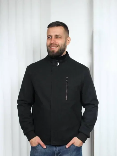 Демісезонна куртка UVENTUM кашемір чорний