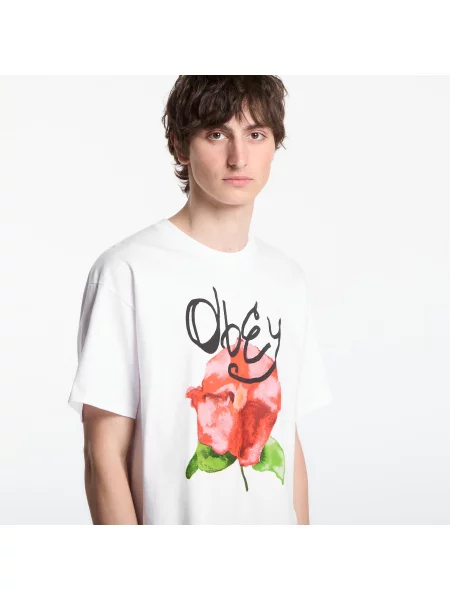 Tričko Obey Clothing biela