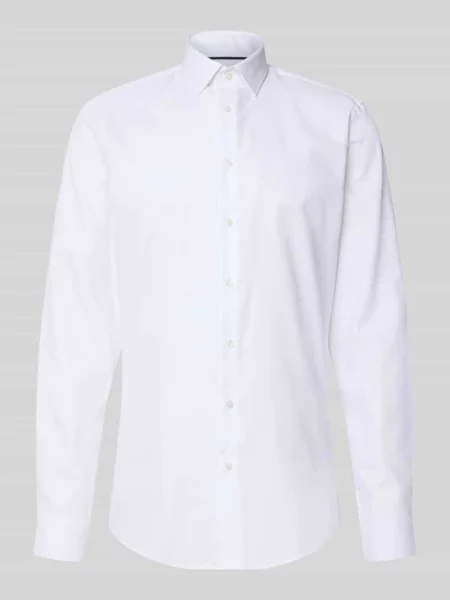 Koszula o kroju slim fit biznes z kołnierzykiem typu kent Jake*s biała