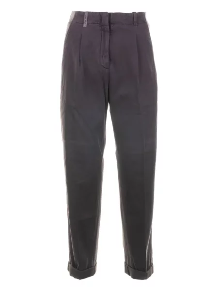 Pantaloni Peserico plisate maro