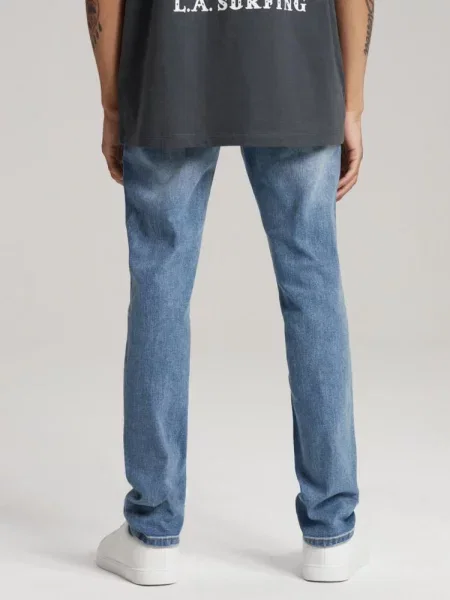 Джинси DIVERSE Blackhart Dst бавовна/поліестер/еластан блакитний