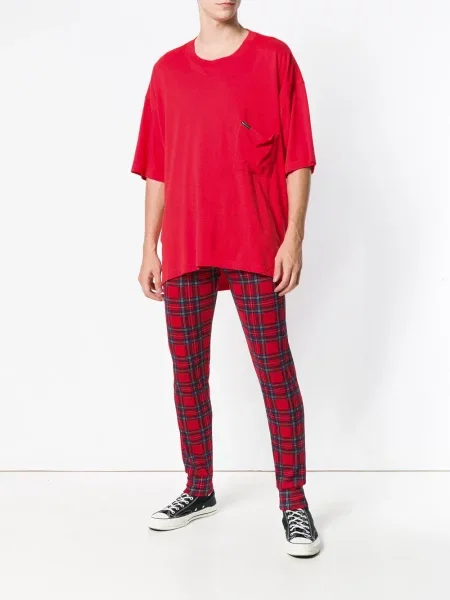 Kostkované kalhoty Comme Des Garçons Pre-owned červené