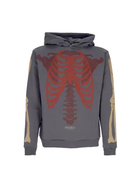 Bluza sportowa Phobia Archive z długim rękawem szara