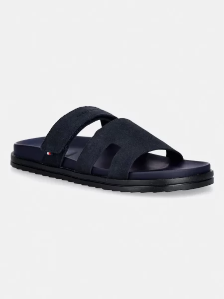 TOMMY HILFIGER Nizki natikači marine modra