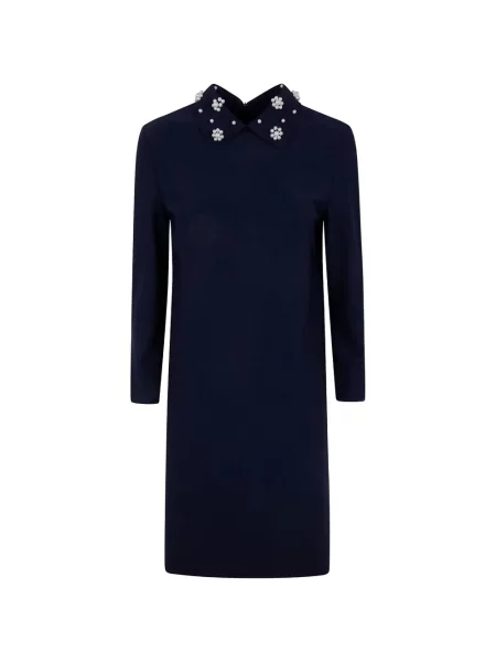 Gulerat rochie mini Chiara Boni La Petite Robe albastru