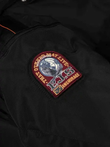 Lung geacă Parajumpers cu glugă negru