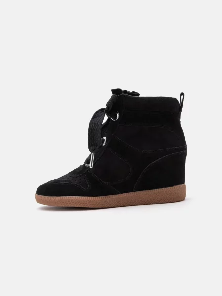 Μπότες Steve Madden με κορδόνια μαύρο