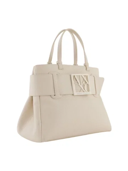 Armani Exchange Torebki Kobieta Beżowy ONE SIZE Torebka Tote biała