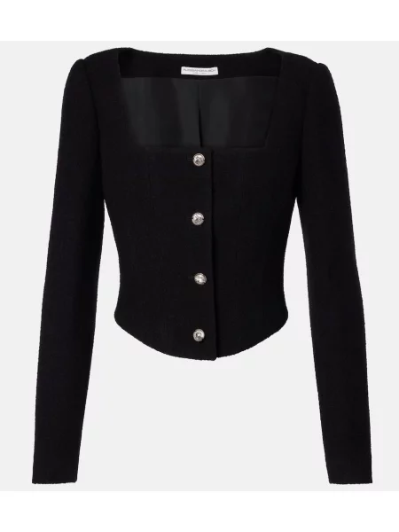 Kurtka Alessandra Rich wełniana czarna