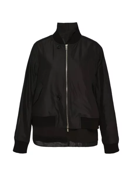 Geacă bomber Ordinary Couture Code cu imagine negru