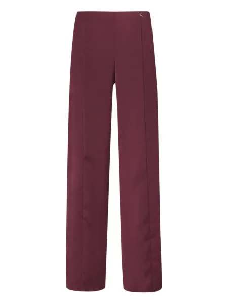 Pantaloni Genny din satin roșu