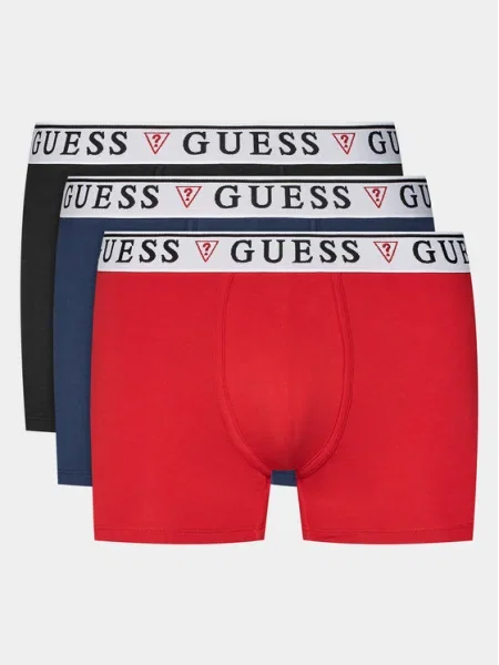 Guess Комплект 3 чифта боксерки Brian Цветен