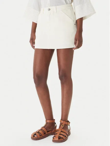 Eleh Fustă de blugi Écru