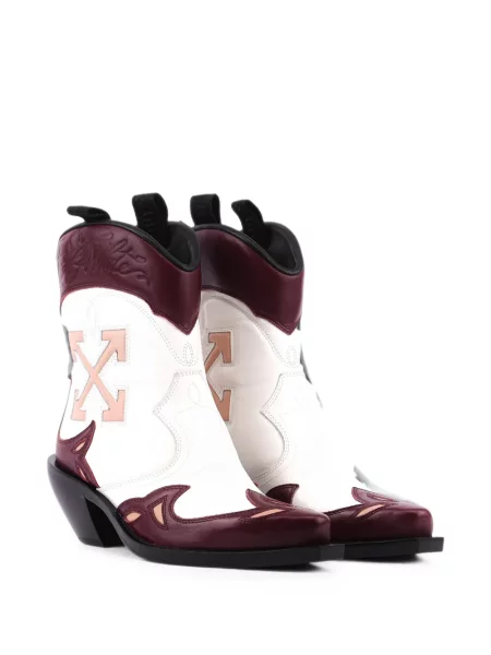 Botine Off-white alb