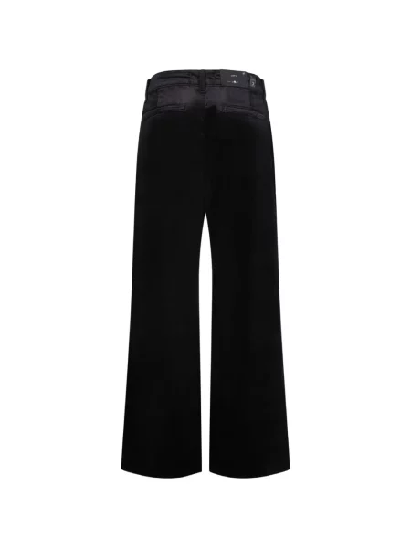 Pantaloni 7 For All Mankind de catifea negru