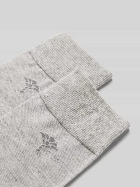 Skarpety JOOP! Collection;Mieszanka bawełny ekologicznej z dodatkiem streczu;Zestaw 2 szt.;Nadruk z logo;Elastyczne prążkowane ściągacze