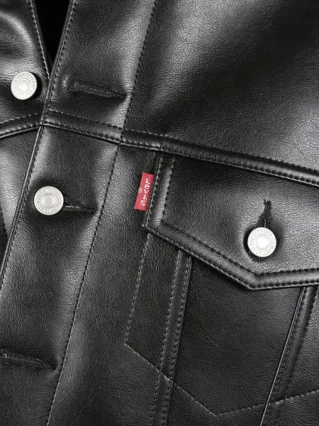 Palton de blană Junya Watanabe negru