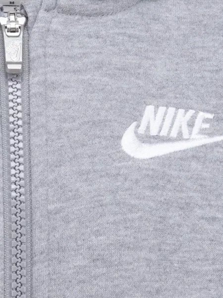 Nike кофта на застібці з капюшоном дитяча з бавовною