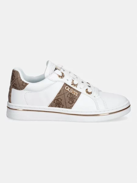 Sneakerși Guess alb