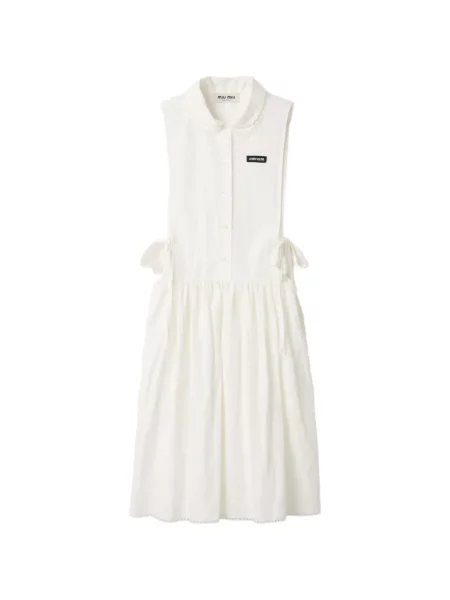 Rochie Miu Miu din poplin alb