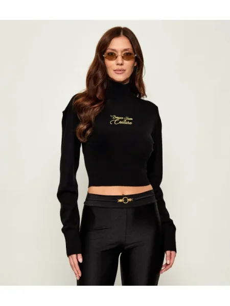 Cropp pulover Versace Jeans Couture de lână negru