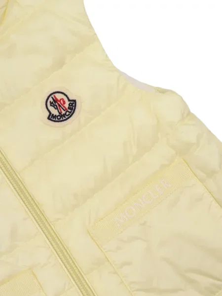 Kamizelka puchowa dziecięca Moncler Enfant żółta