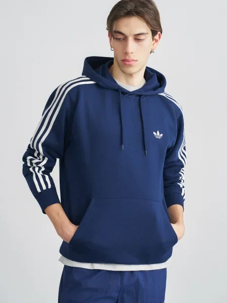 Geacă Adidas Originals cu dungi alb