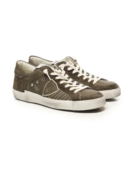 Buty do tenisa Philippe Model skórzane do tenisa zielone