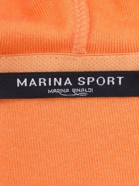 Joggery Marina Rinaldi z dżerseju pomarańczowe