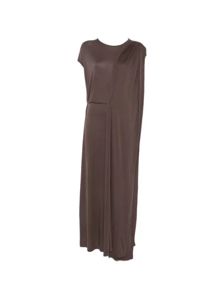 Rochie maxi Viktoria Chan drapată maro