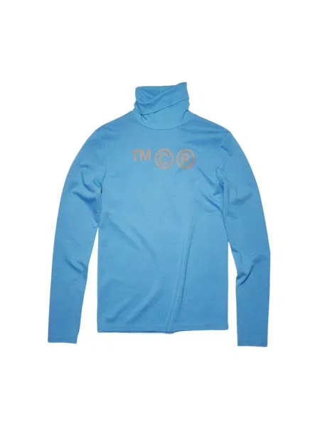 Sweter z golfem Acne Studios do golfa niebieski