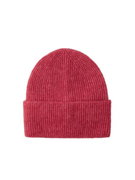 Samsøe Samsøe Čiapky melírovaná červená