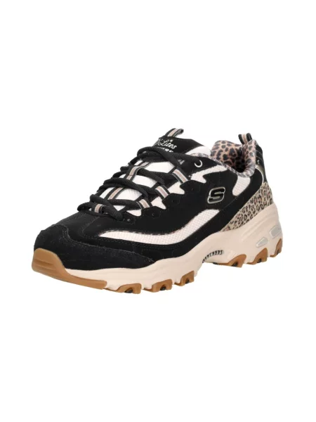 Sneakersy Skechers skórzane czarne