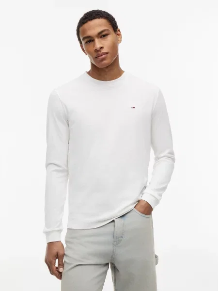 Tommy Jeans Tricou bej alb