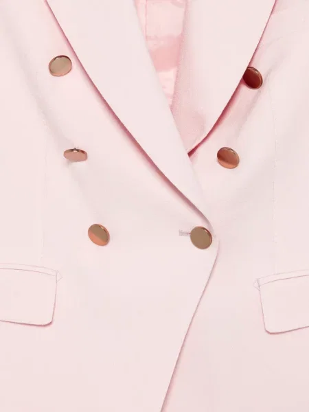 Spodnie Tagliatore dwurzędowe różowe