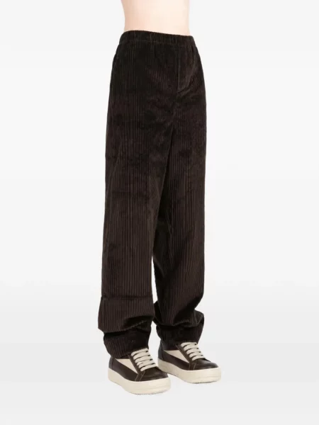 Pantaloni Meta Campania Collective de catifea cord maro
