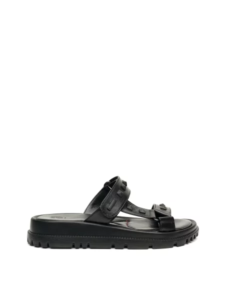 Alex Bell Шльопанці Шкіра чорний