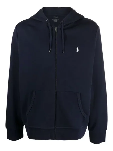 Șosete Polo Ralph Lauren cu broderie în carouri plisate albastru