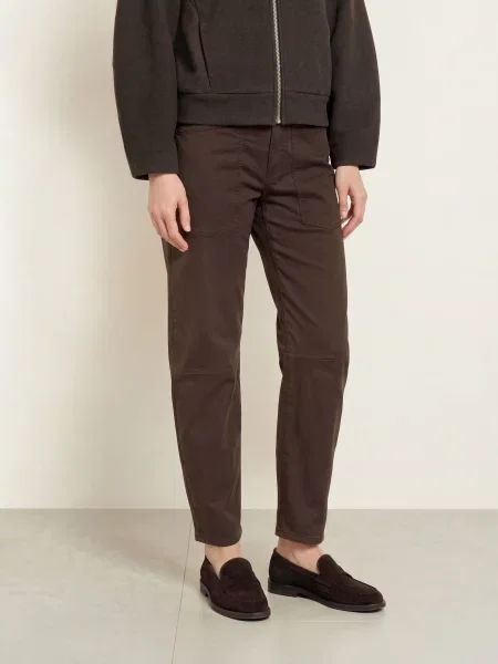 Opus Pants Barrel Džíny Lisana affogato