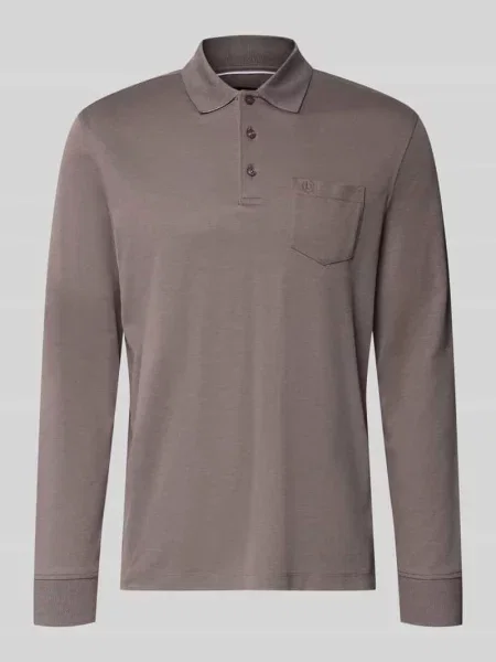 Koszulka polo o kroju regular fit z mieszanka bawełny z brustasza Bugatti