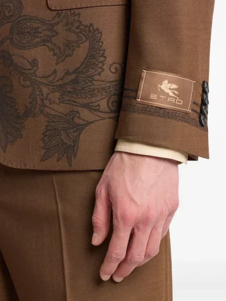 Sacou Etro cu model floral maro