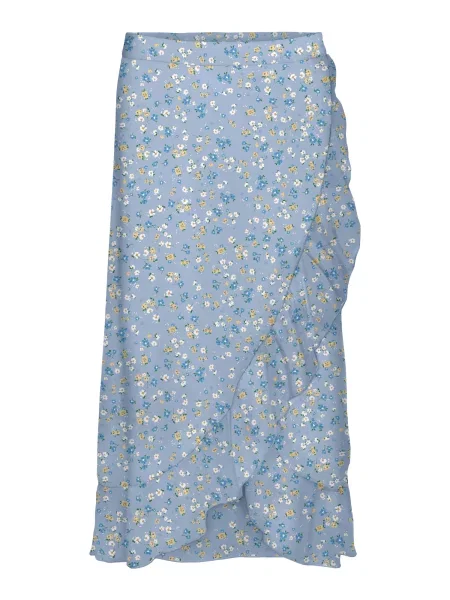 Vero Moda Petite Sukně VMSMILLA modrá / nebeská modř / medová bílá